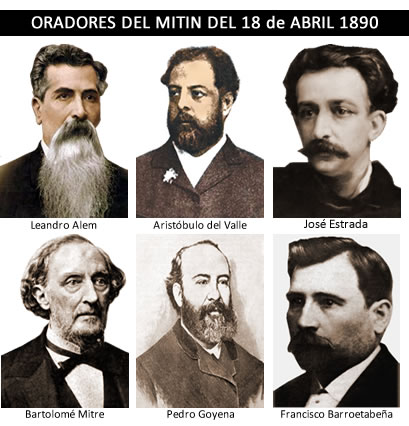 oradores del mitin